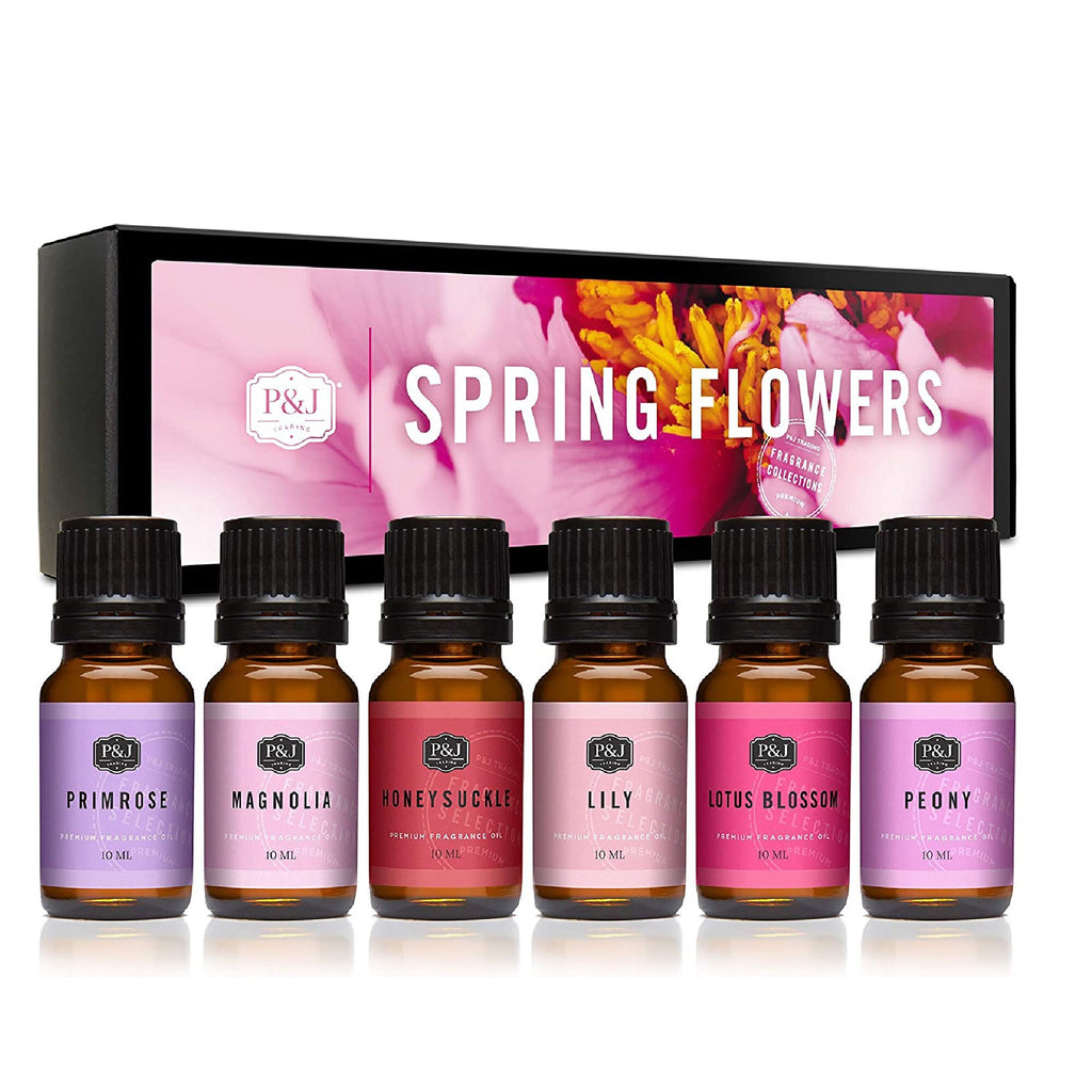 P&J Commercial Fragrance Oil, Set Of 6 Spring Flowers
